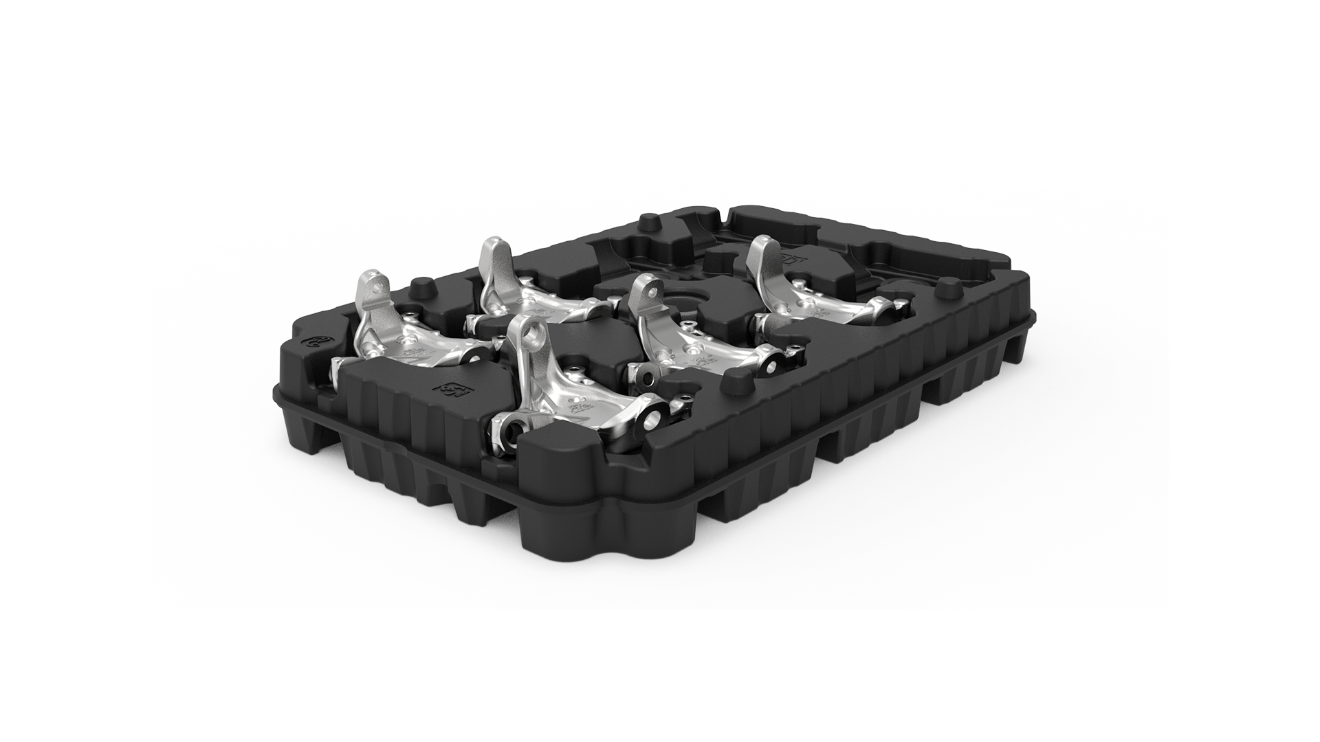 Industrial trays for material handling
